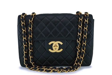 chanel jumbo classic flap lambskin shw bag|Chanel classic flap shoulder bag.